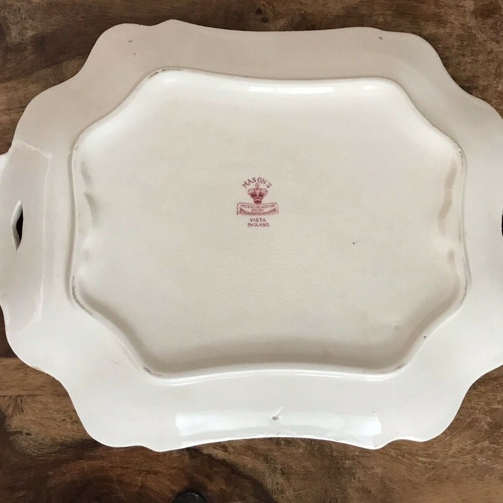 Mason's Vista Pink Ironstone Soup Tureen Set - Picture 8 of 12